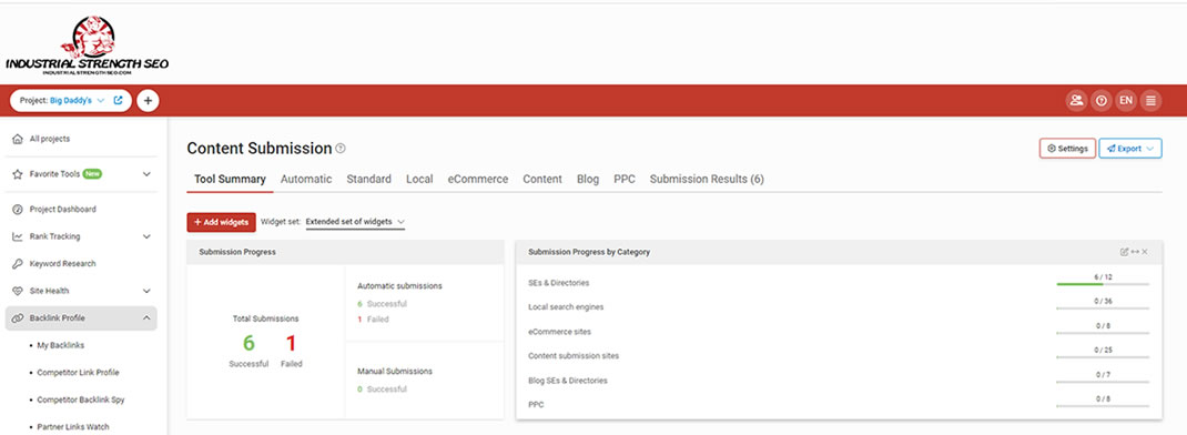 content submission tool, website content submission tool