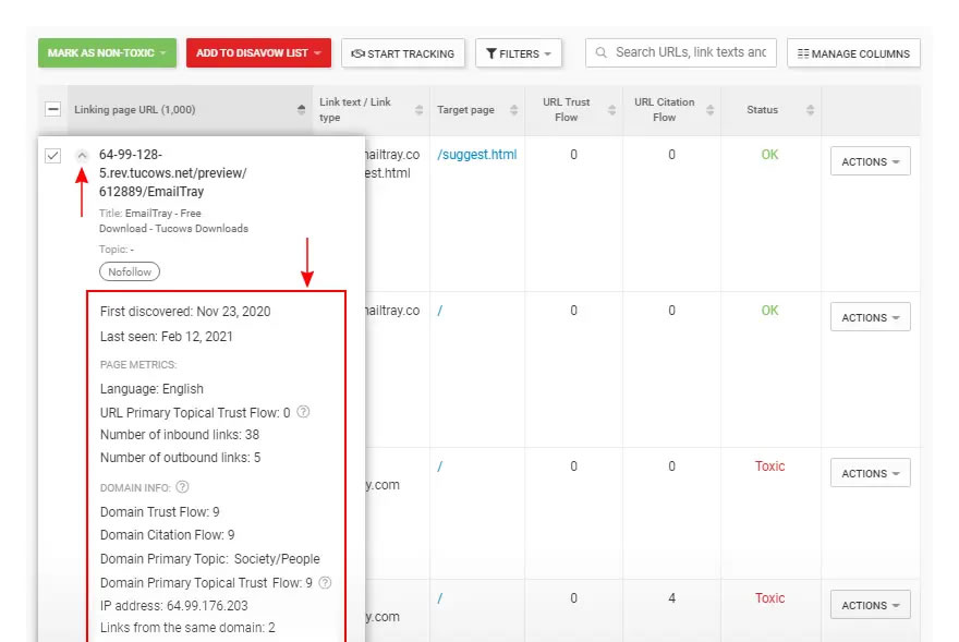inbound link checker